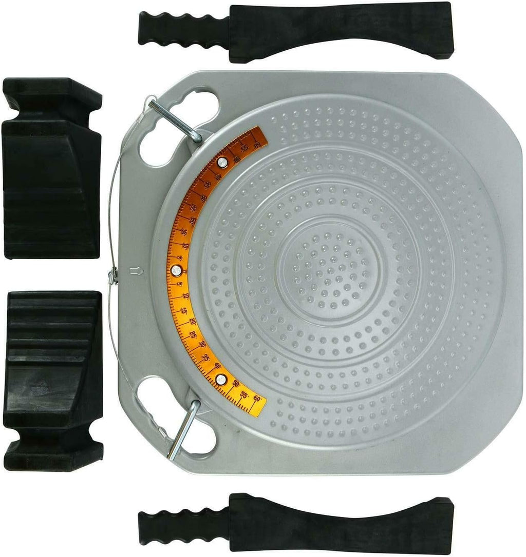 Pair Wheel Alignment Turntable Turn Plates with Transition Bridge and Thrust Block R9162