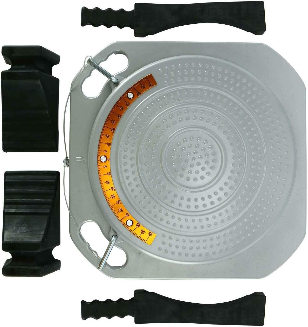 Pair Wheel Alignment Turntable Turn Plates with Transition Bridge and Thrust Block R9162