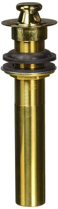 Aged Brass Lavatory Push Pop-Up Drain Assembly with Overflow K163247