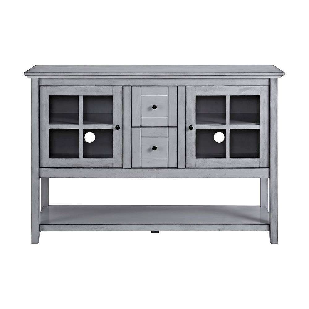 Aged Gray TV Cabinet O450747