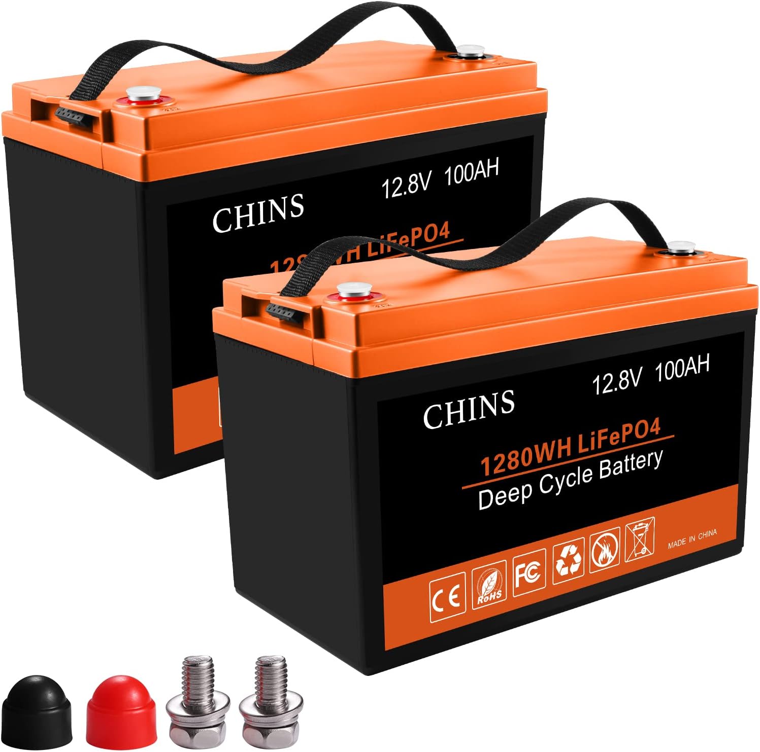 12V 100AH LiFePO4 Lithium Battery with Built-in 100A BMS F8291