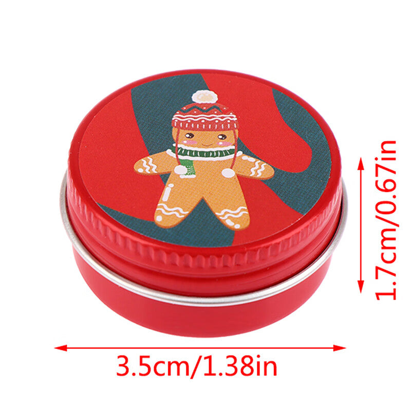 1:12 Dollhouse Miniature Christmas Cookies Tin Box Decor Toy Y6904