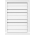 36x22W x 22x22H PVC Gable Vent with Brickmould I238