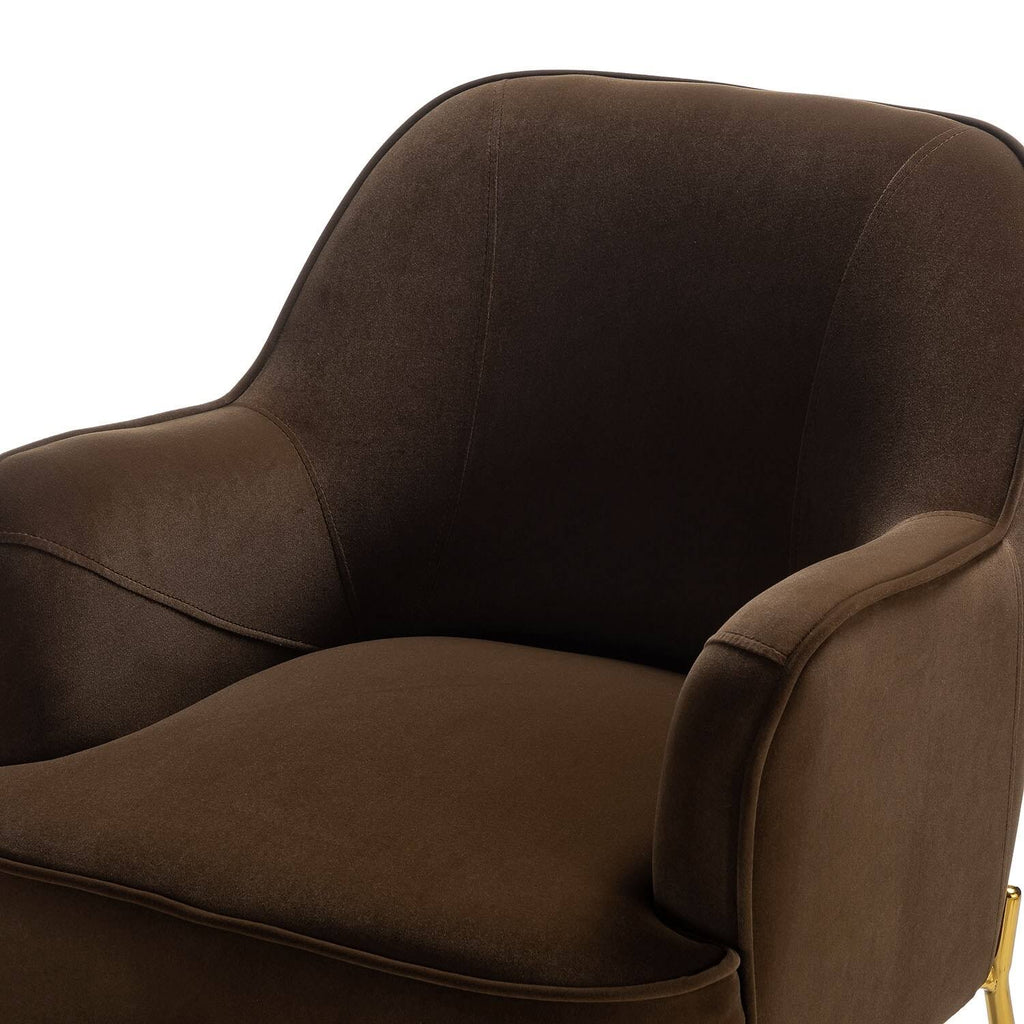 Teal Accent Chair with Gold Legs, Set of 2 C42483