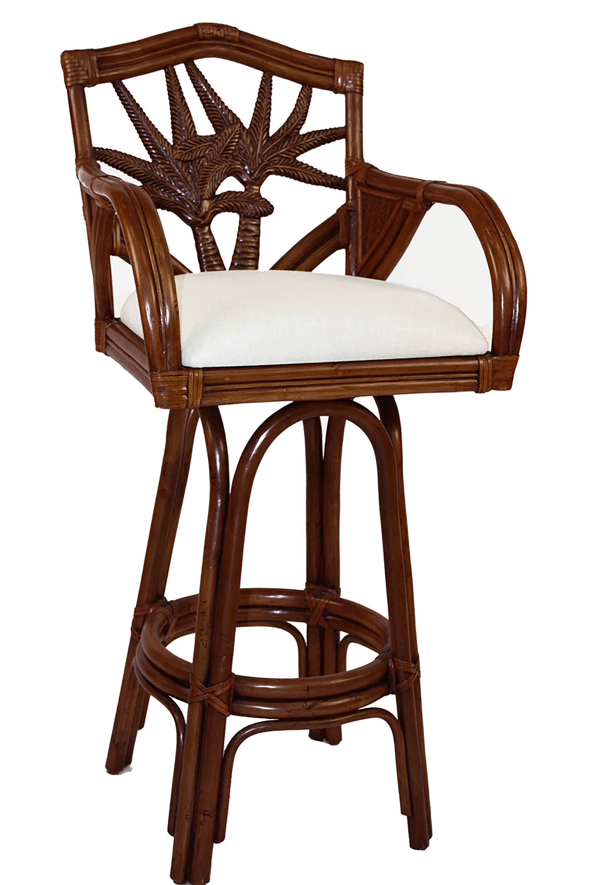 Rattan & Wicker Swivel Barstool E982