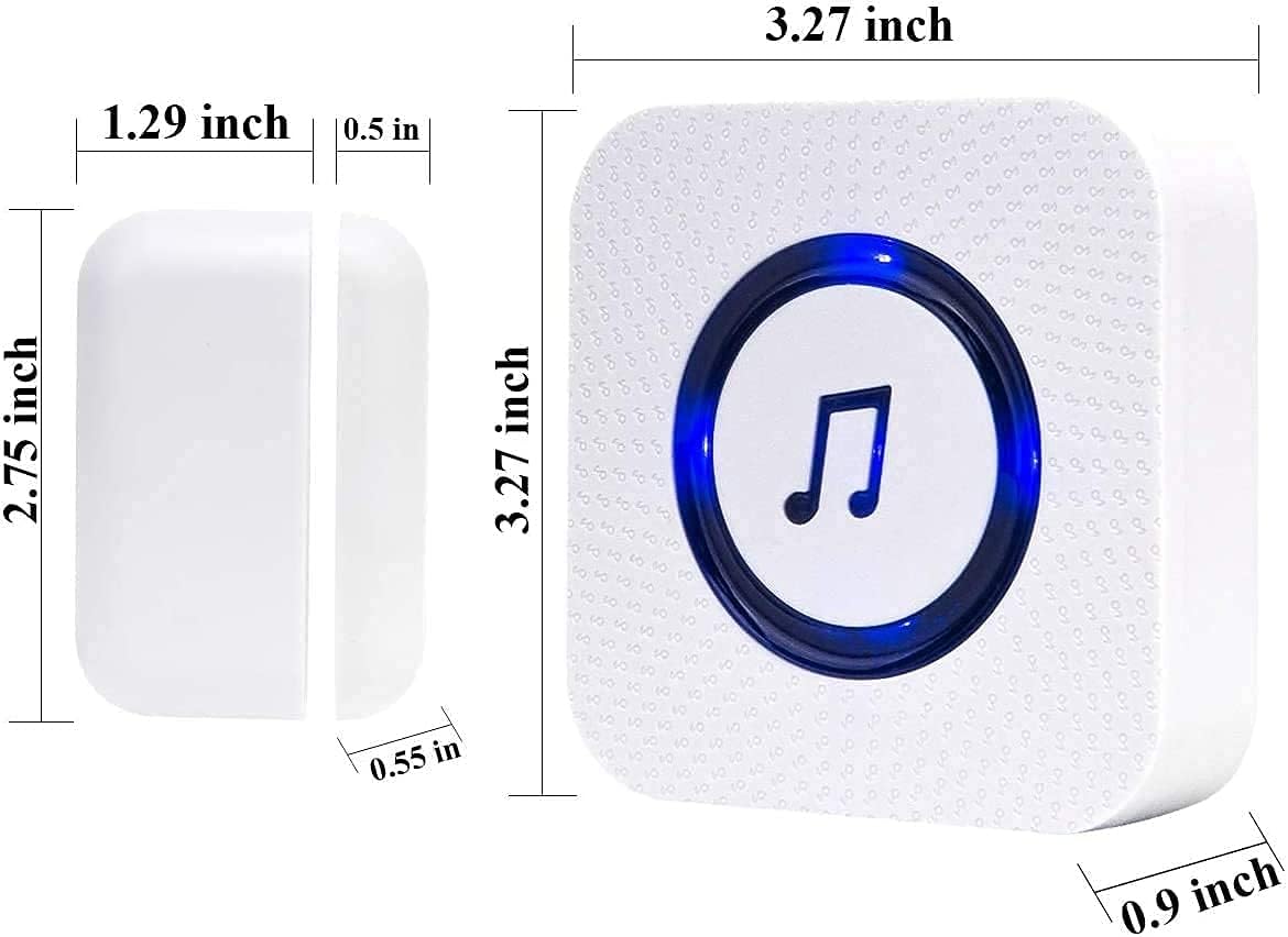 Wireless Door Open Chime with 3 Receiver 3 Magnetic Sensor R206276