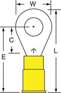 Nylon Insulated Ring Tongue Terminal B374