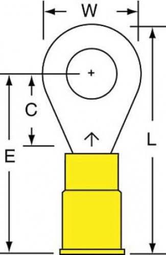 Nylon Insulated Ring Tongue Terminal B374