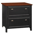 Antique Black and Cherry Lateral File Cabinet N12788