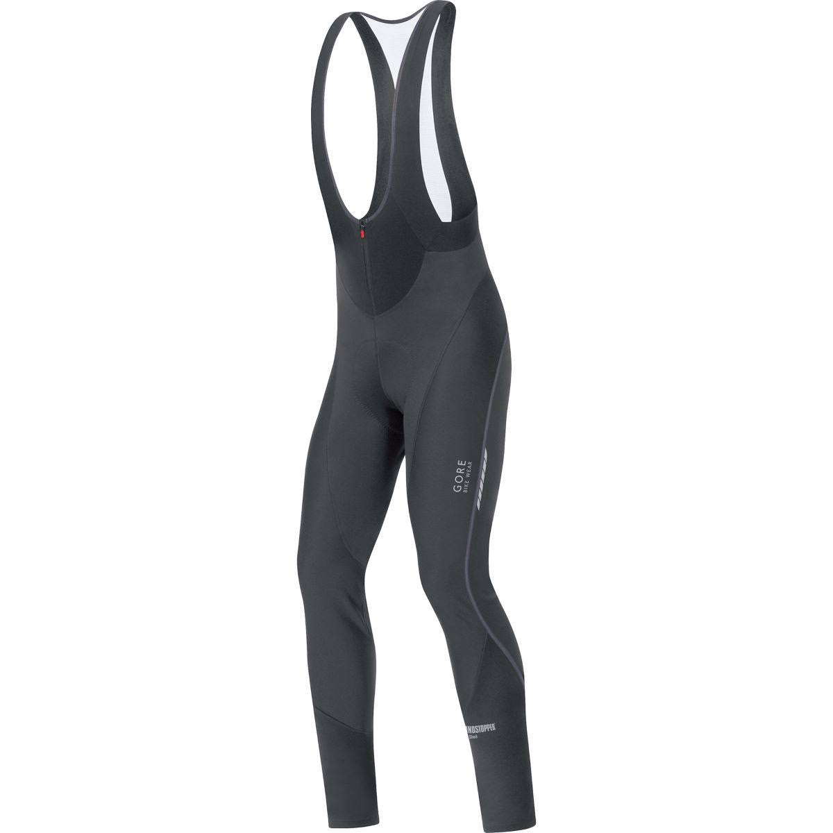 Black Medium Windstopper Soft Shell Bibtights R254776