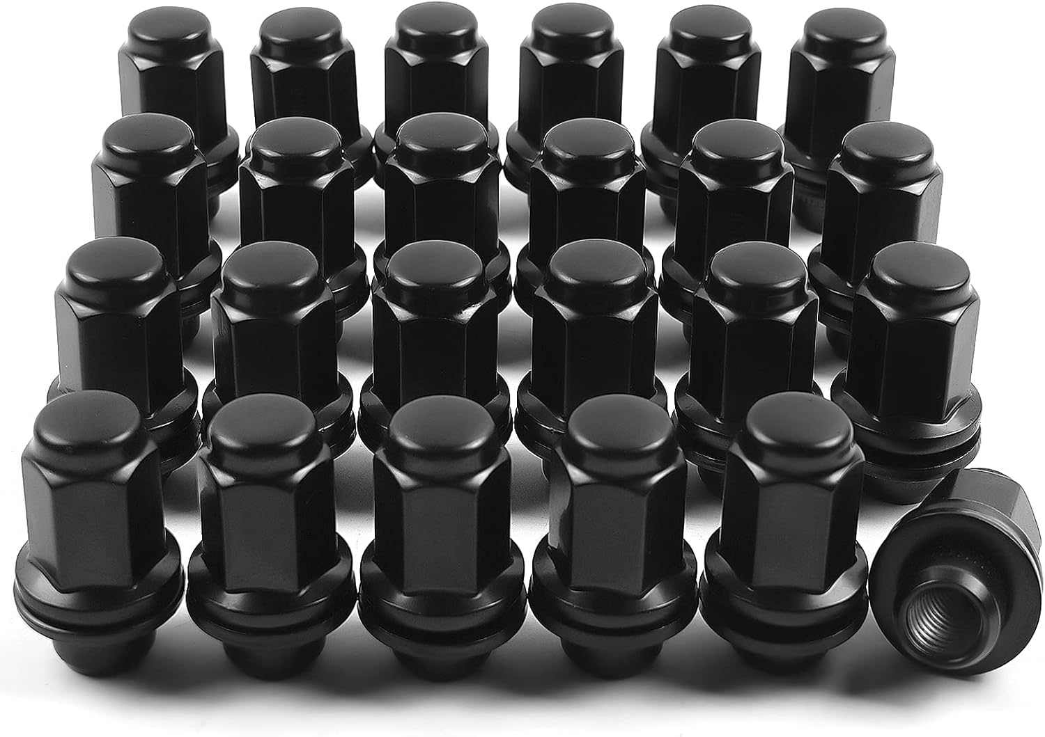 24pcs M14X1.5 Black Lug Nuts 1.80" Height 7/8" Hex Pack of 2 M494