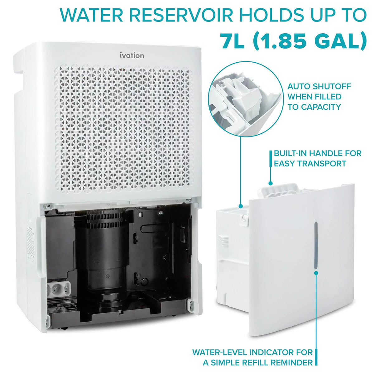 50 Pint Dehumidifier with Pump and Drain Hose I973329
