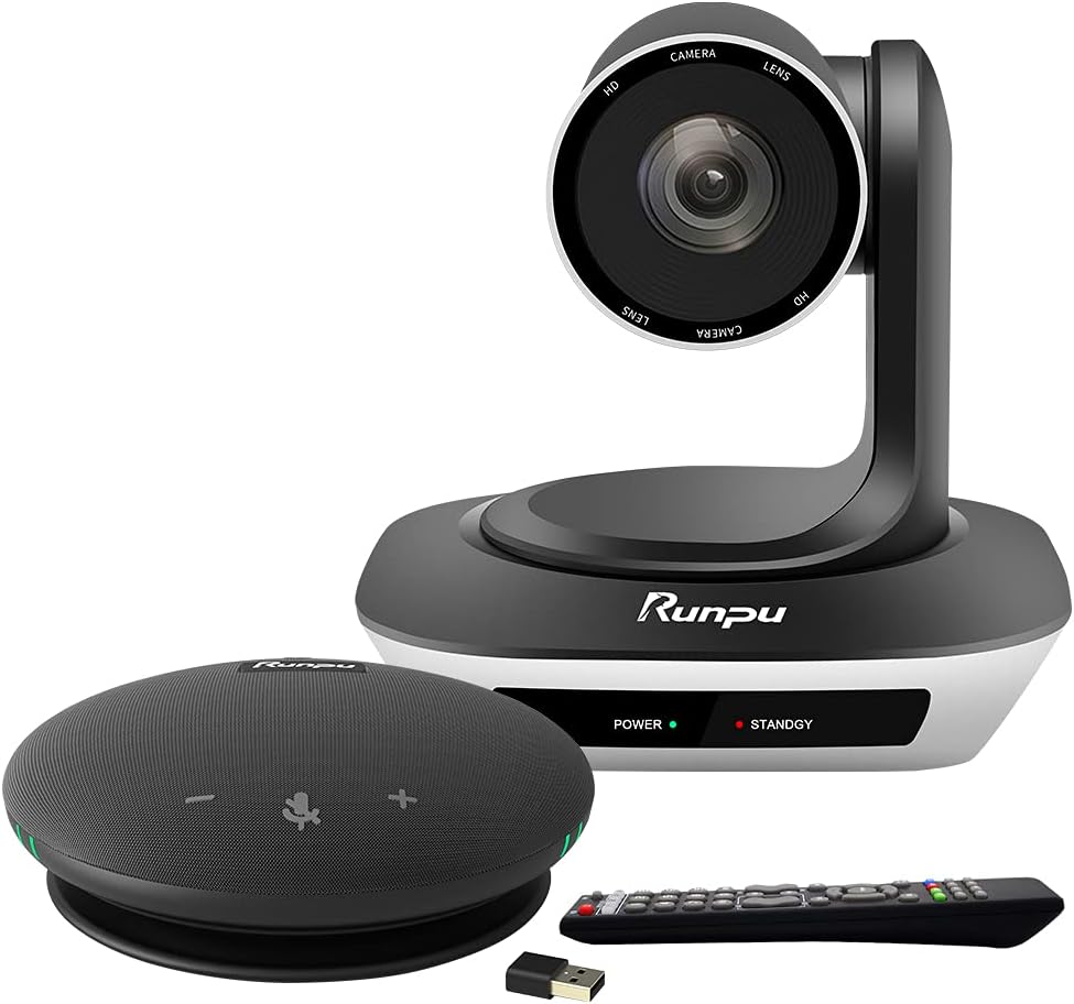 HD1080P PTZ Conference Room Camera with Wireless Bluetooth USB Conference Microphone and Speaker I841718