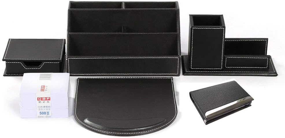 PU Leather Desktop Organizer Supplies Set C752645