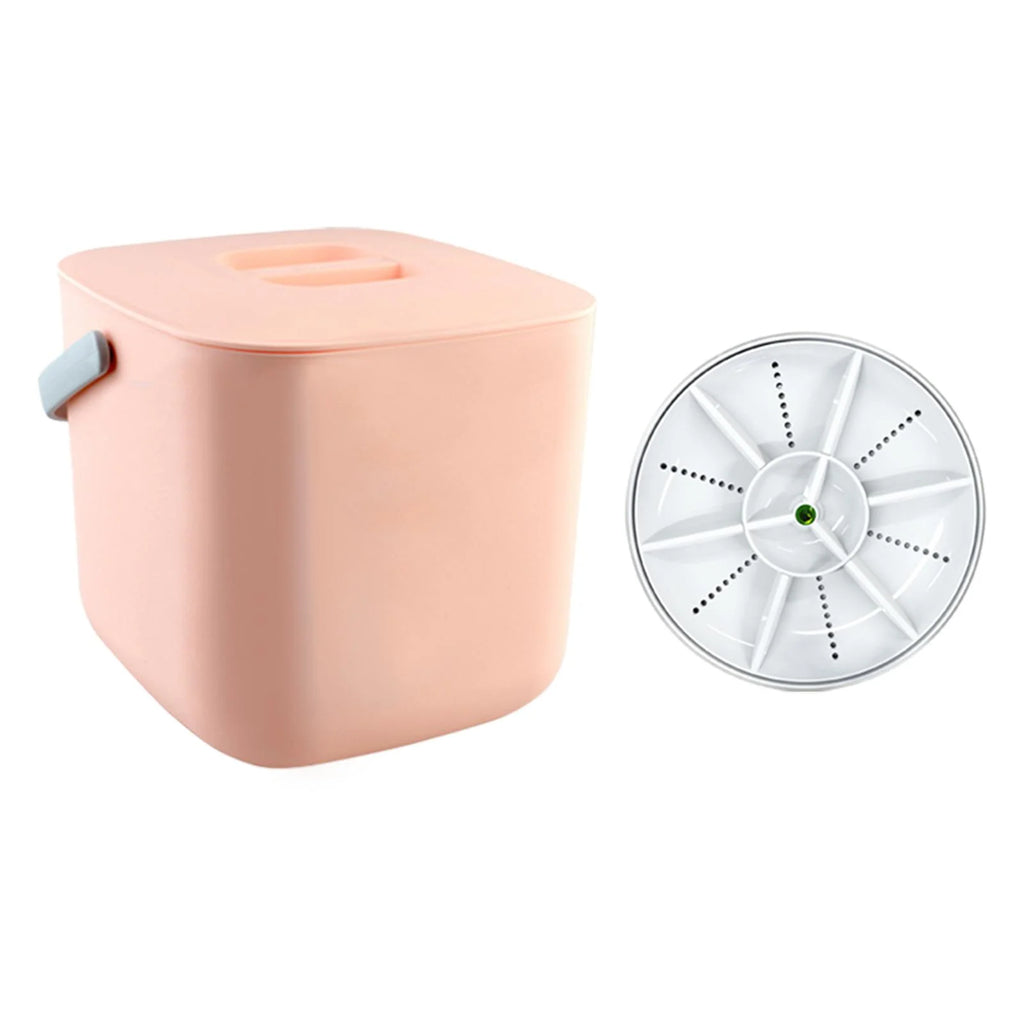 White Mini USB Dishwasher with Bucket L234