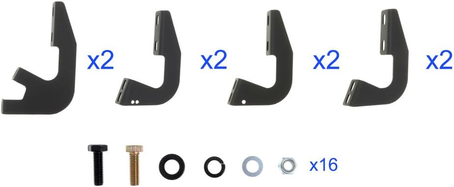 6in Black Running Boards D479585