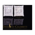 925 Silver White Moissanite Baguette Stud Earrings F25031
