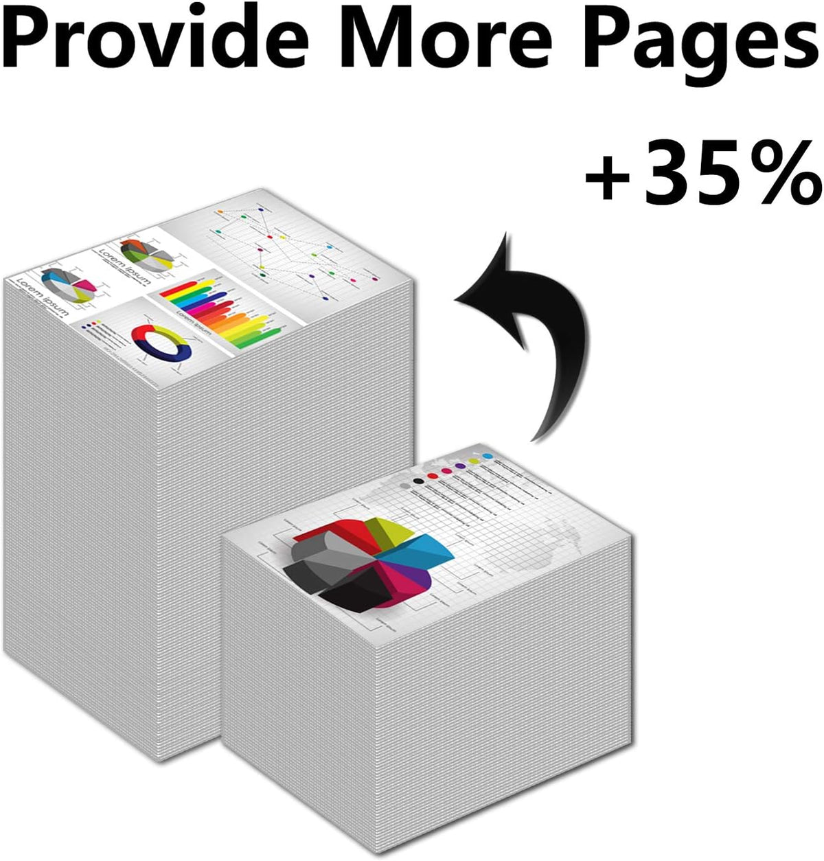4 Pack Toner Cartridge Replacement for HP Color LaserJet Printers Q728624