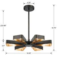 Bronze Gold 6-Light Sconce W37207