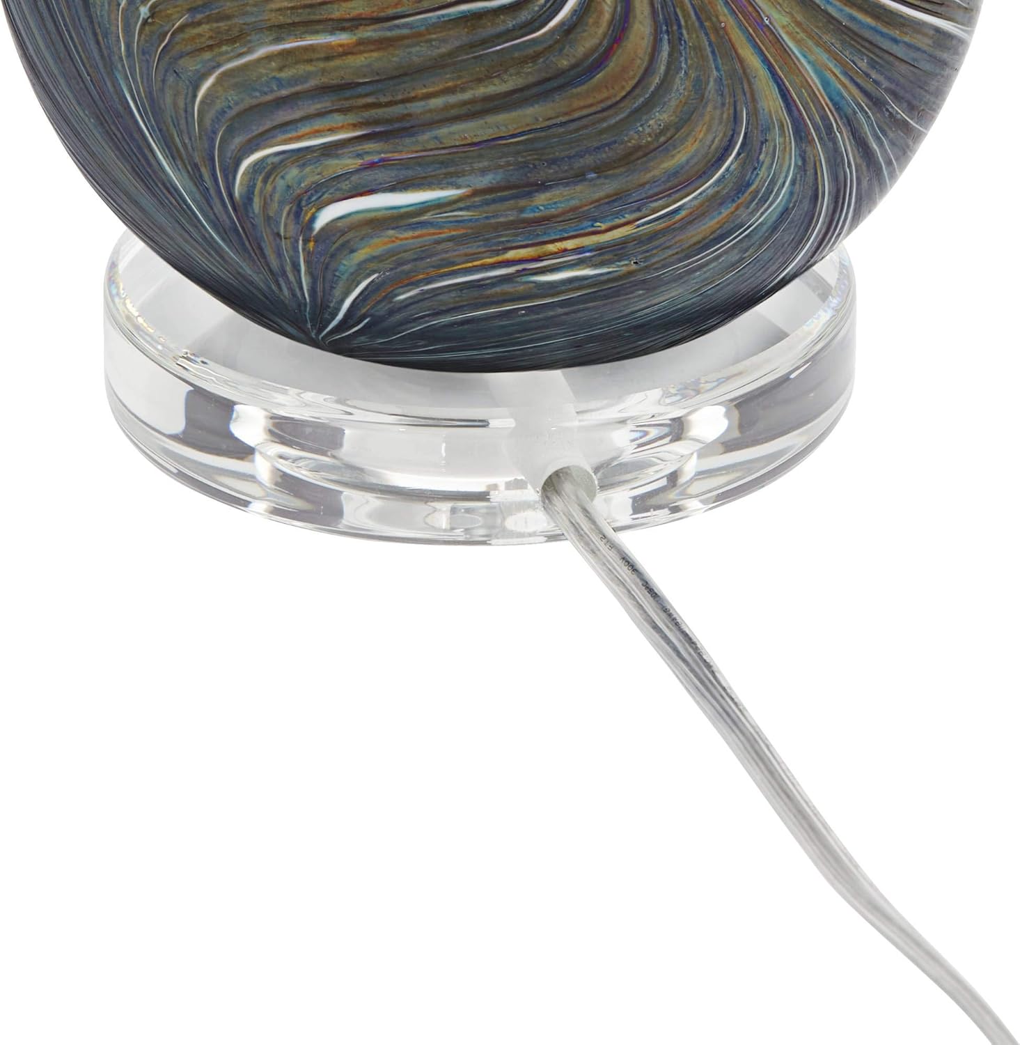 Set of 2 Art Glass Accent Lamps J485