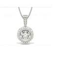 14K White Gold Lab Grown Diamond Pendant U1786