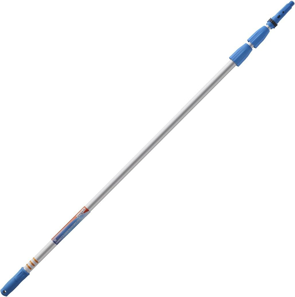 6 - 16 Foot Telescoping Extension Multi-Purpose Pole with Removable Cone F687546