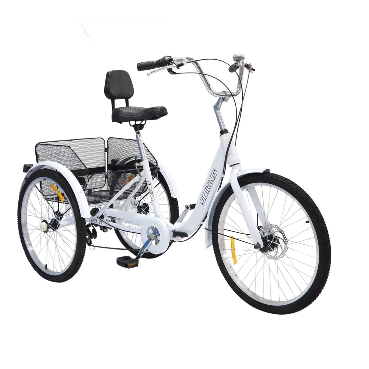Adult Tricycle Road Bike with Shopping Basket C2168