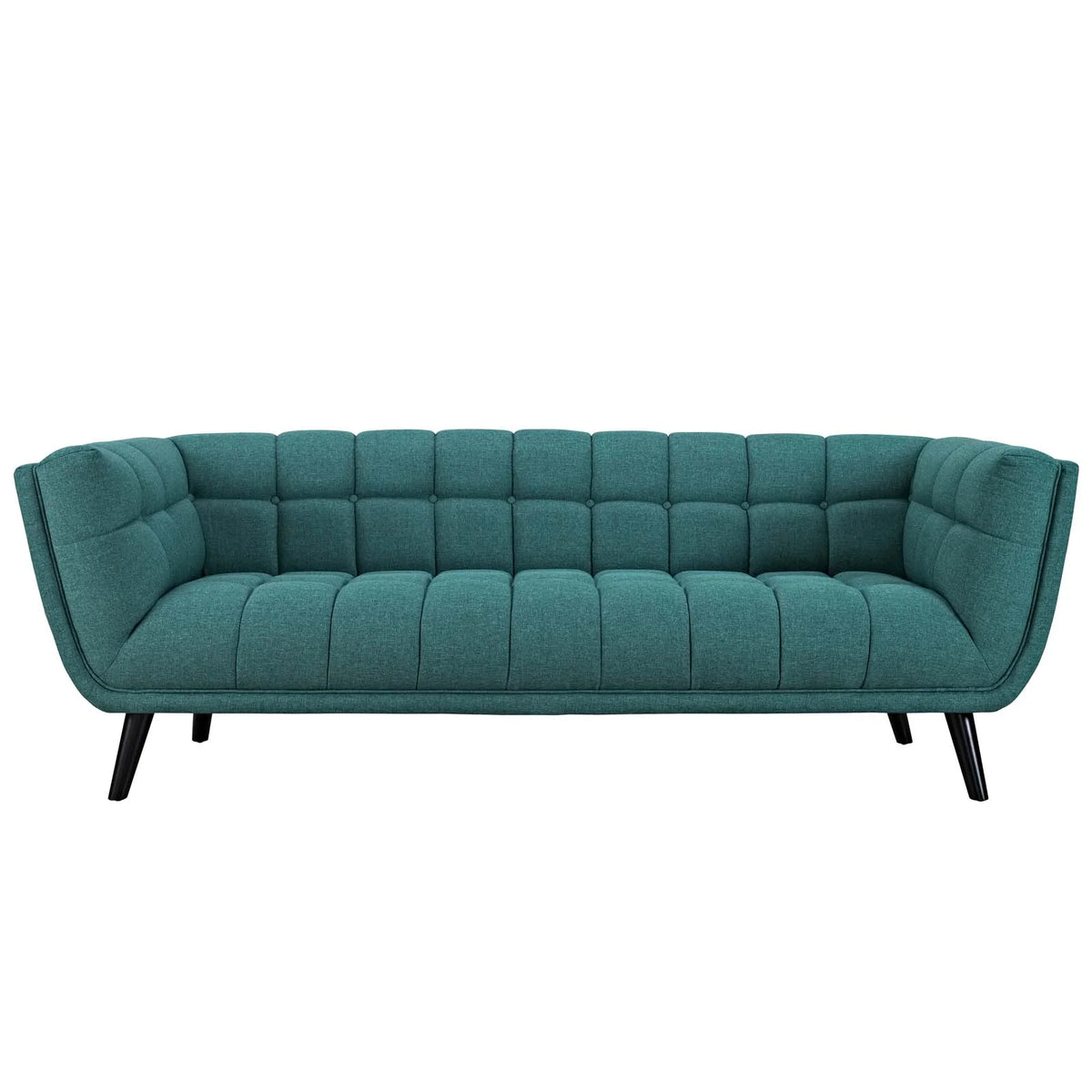 Teal 3 Piece Upholstered Fabric Sofa and Armchair Set Y61820