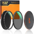 49mm Circular Polarizer & MC UV Filter Kit 2 pcs with Lens Cap K944