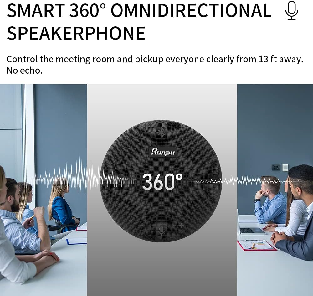 HD1080P PTZ Conference Room Camera with Wireless Bluetooth USB Conference Microphone and Speaker I841718