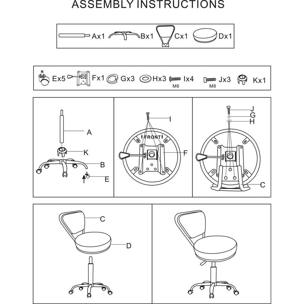 Reception Desk Chair Cappuccino Pneumatic Stool Tall Drafting Chair Adjustable Height Architecture Technician Stool G58943