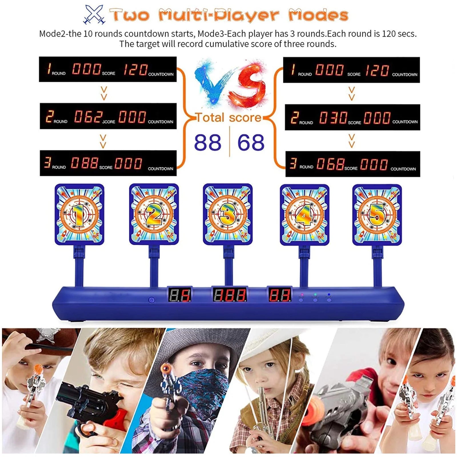 Electronic Running Shooting Target for Nerf Gun Toys R8462