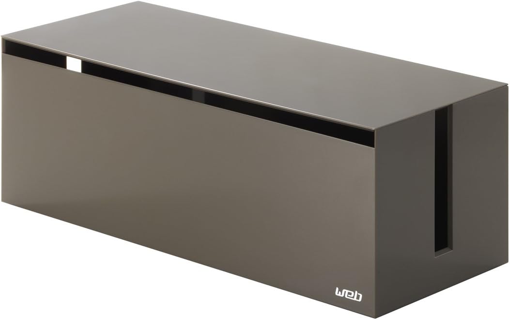 White Cable Box Cord Storage Organizer Y807092