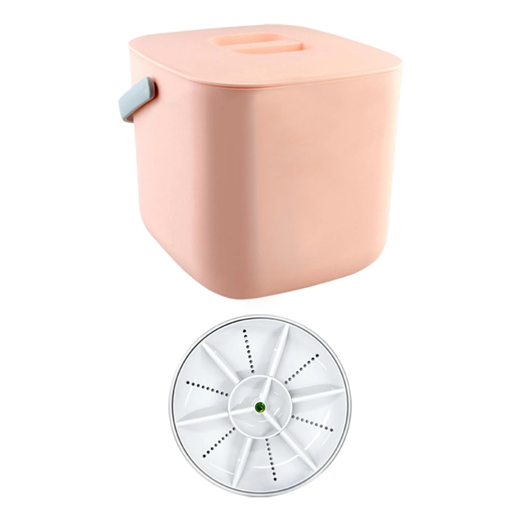 White Mini USB Dishwasher with Bucket L234