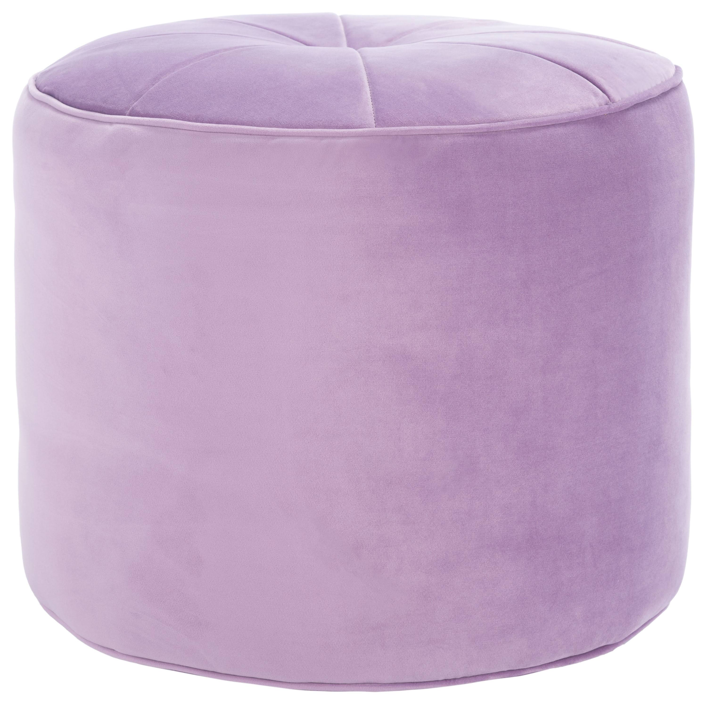 Lilac Cylinder Ottoman J928