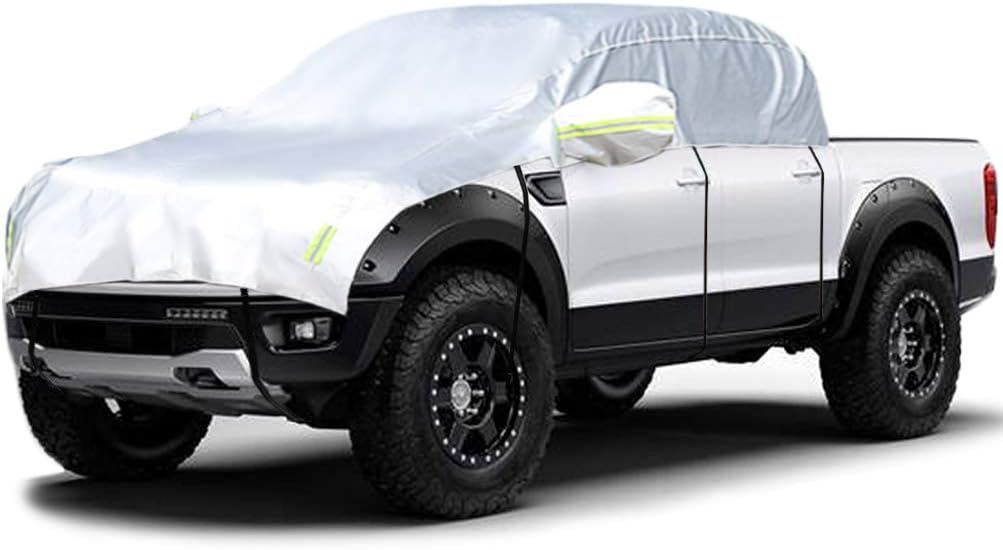 Half Car Cover with Cotton Waterproof Dustproof UV Resistant Snowproof Universal M310