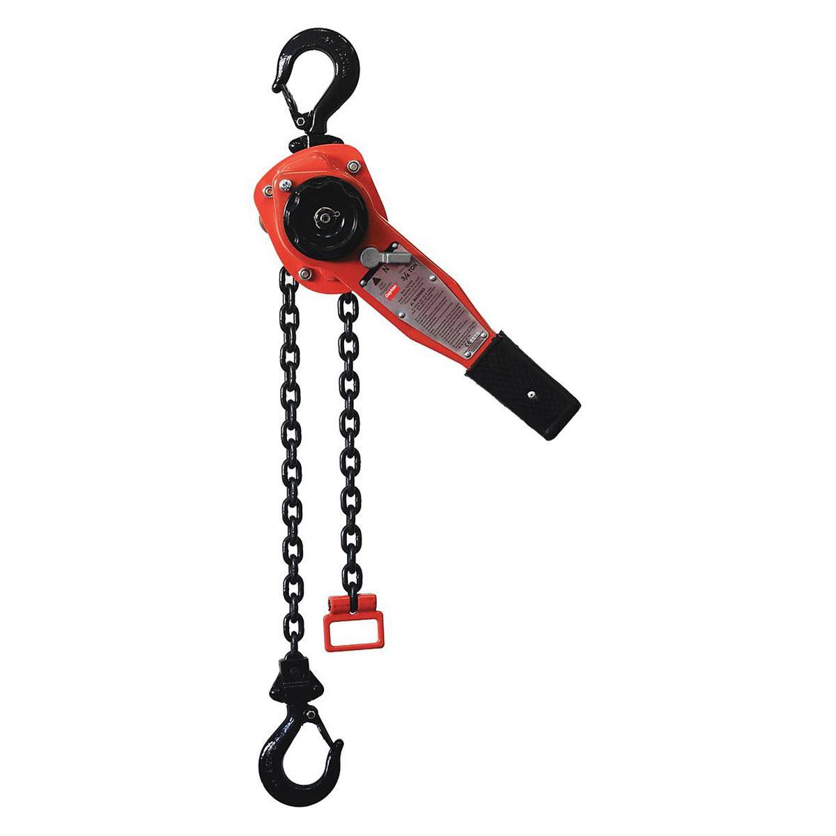 Lever Chain Hoist, 1650 lb, Lift 20 ft. U147192