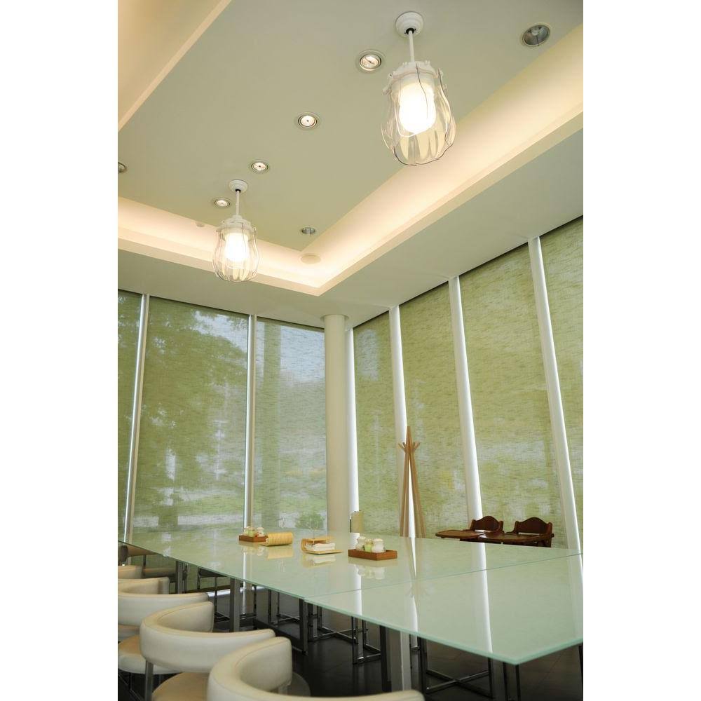 Retractable Ceiling Fan with Plastic Transparent Blades B7177