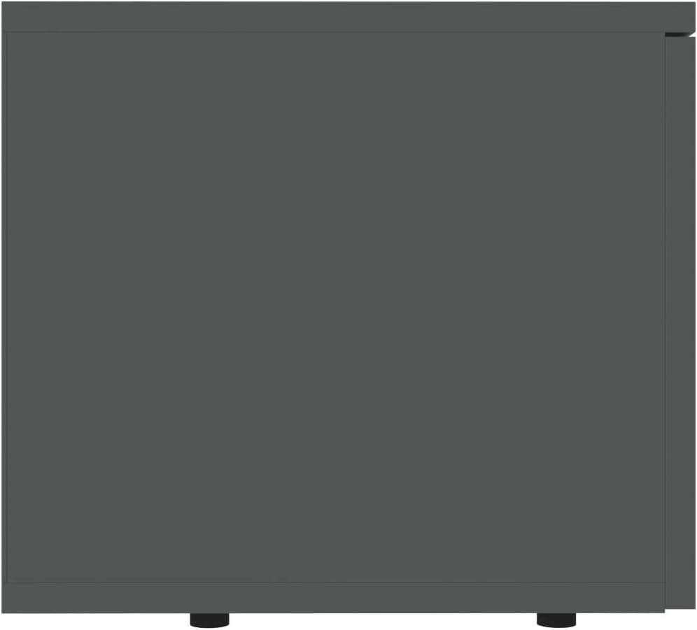 Gray Chipboard TV Cabinet Pack of 2 S228433
