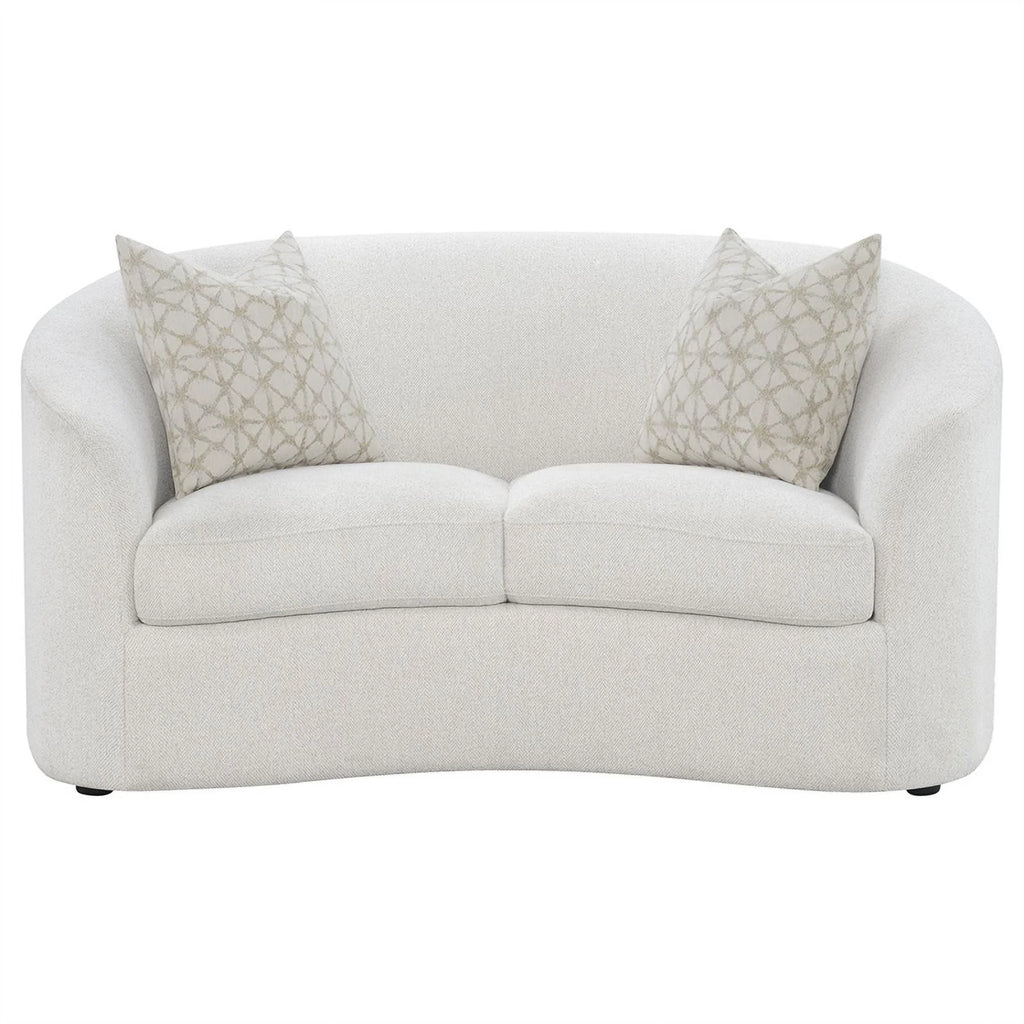 Latte Fabric Upholstered 2-piece Living Room Set D932