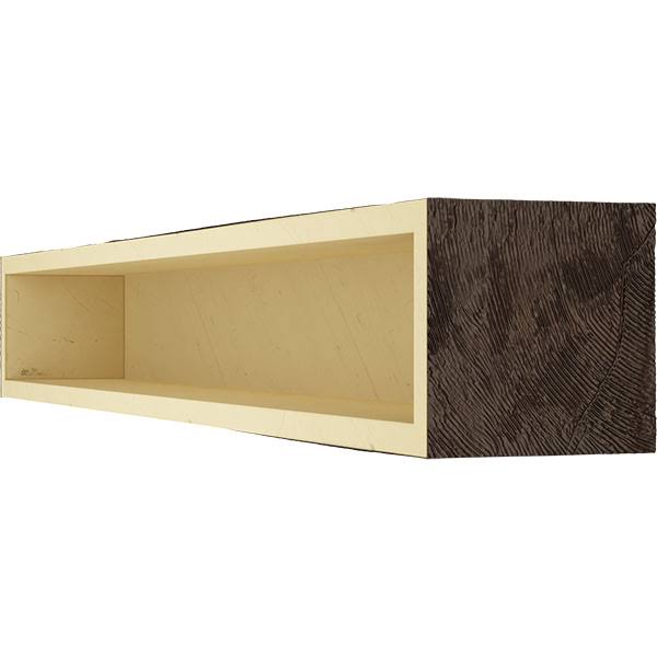 Hand Hewn Faux Wood Fireplace Mantel S276