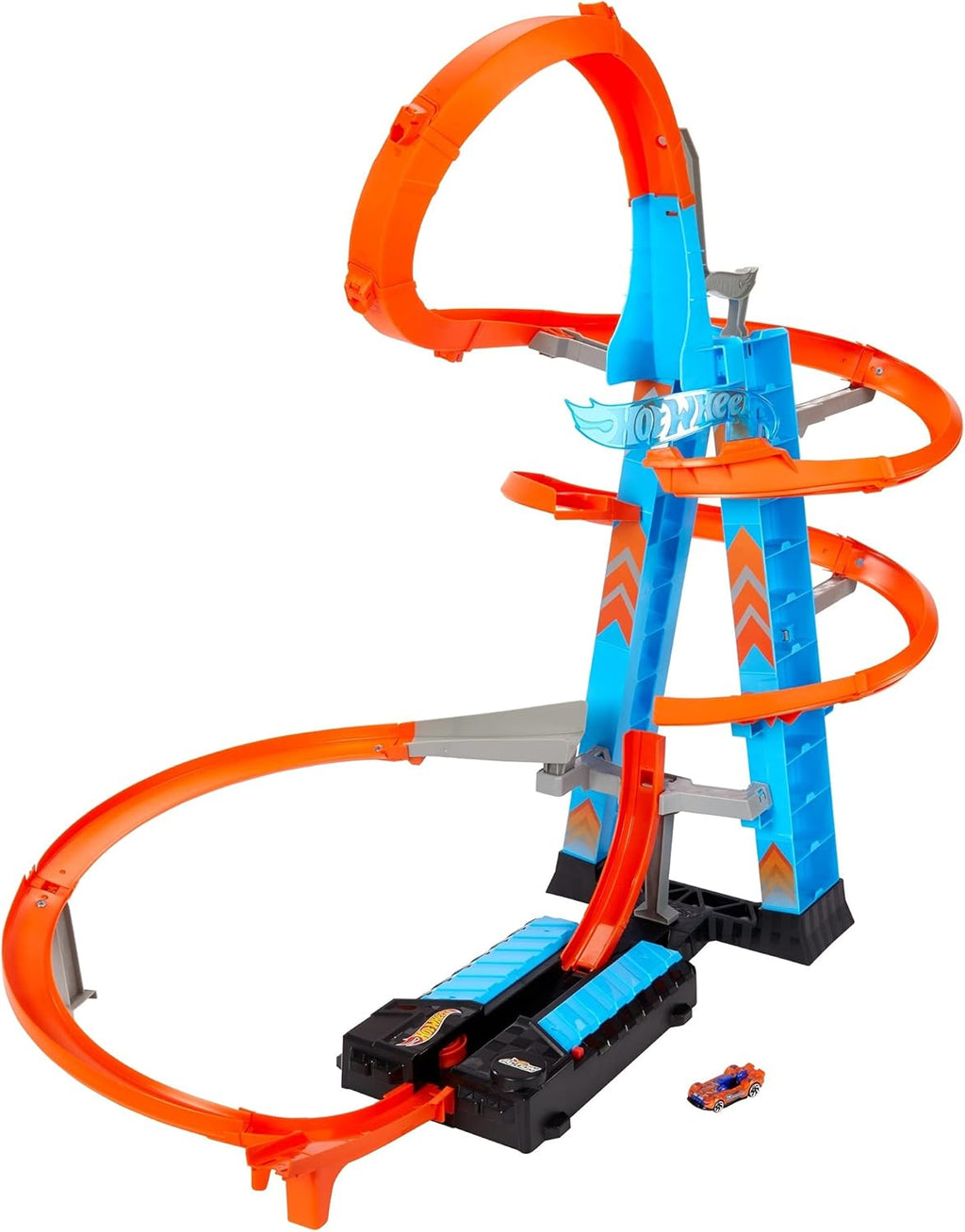 Hot Wheels Sky Crash Tower Track Set with Motorized Booster S228787