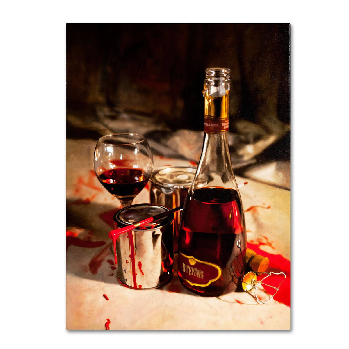 Red Label Wine Canvas Art N81914