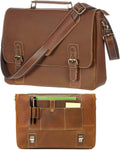 Leather Messenger Bag 16 Laptop Computer Bag T538780