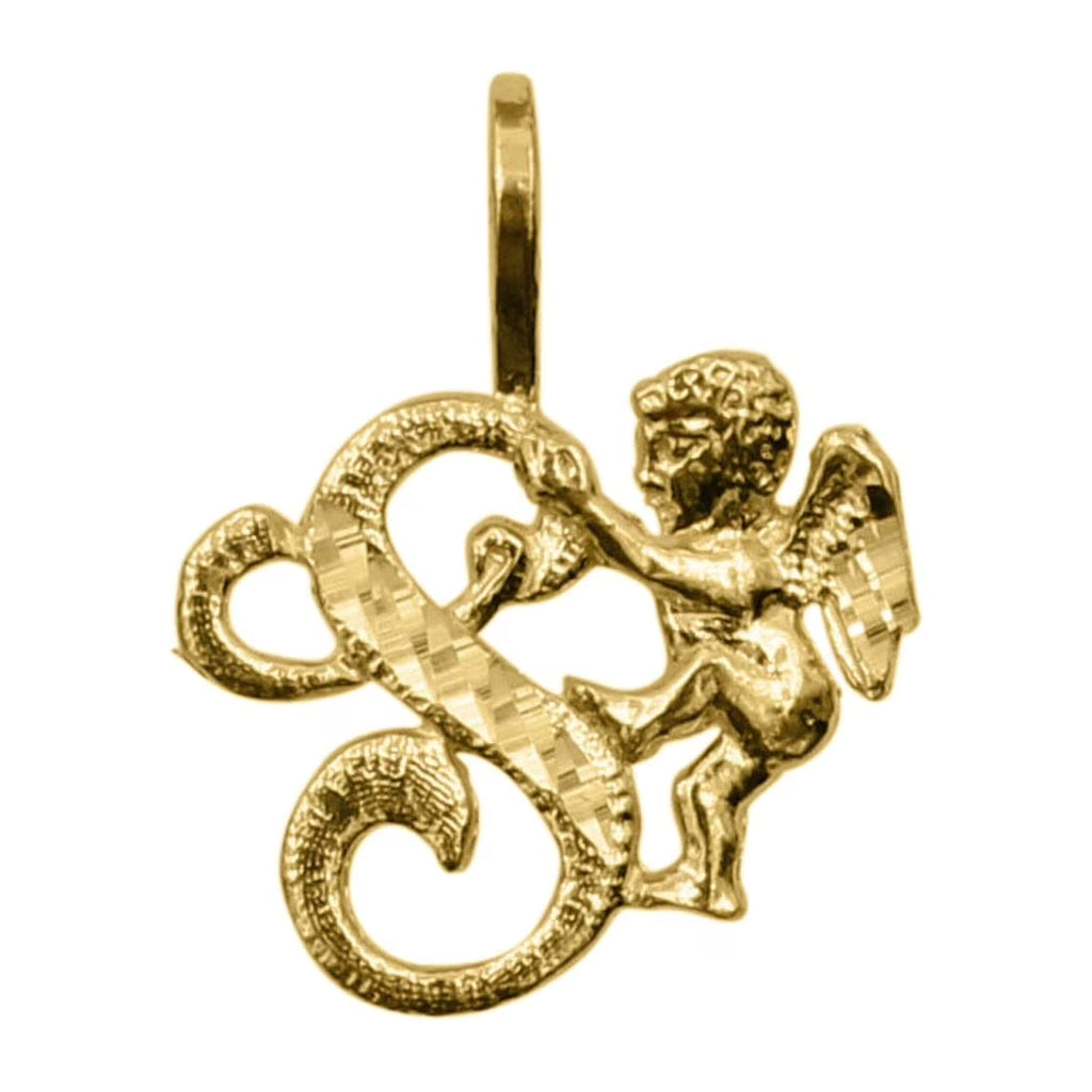 14k Yellow Gold Cherub Pendant C43643
