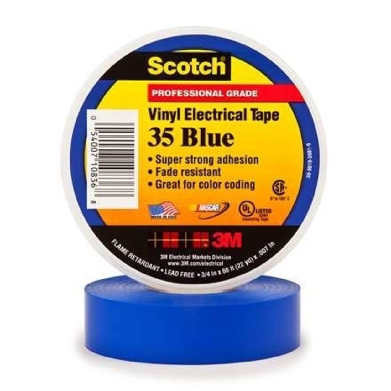 3/4x22 x 66& Blue (10 Pack) Electrical Tape Q24031