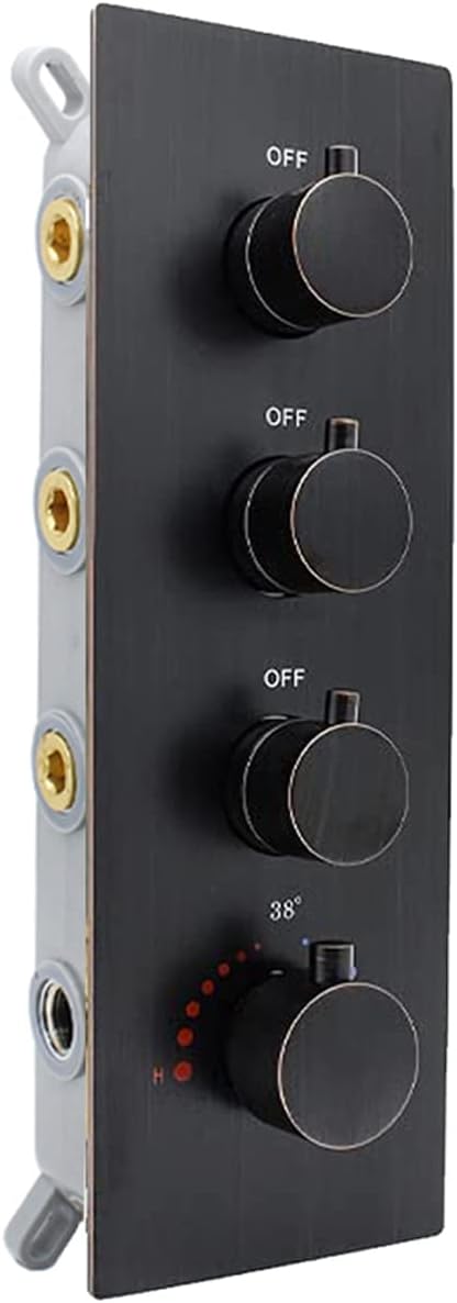 Chrome 3 Outlet Thermostatic Shower Valve E7454