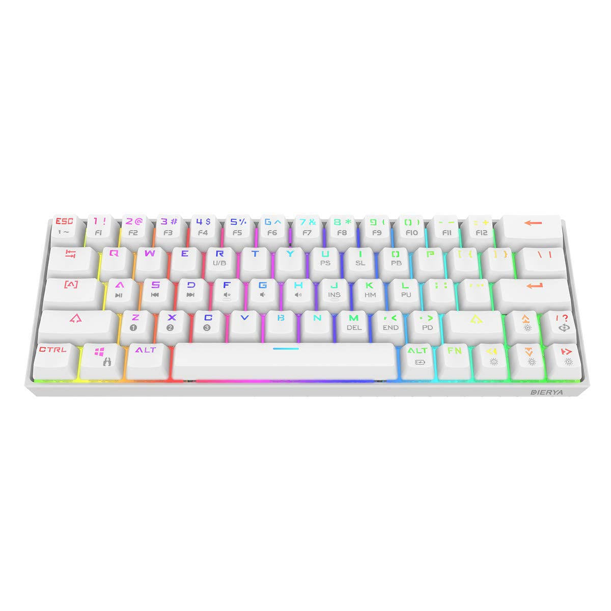 White 63 Key Mechanical Keyboard O20889