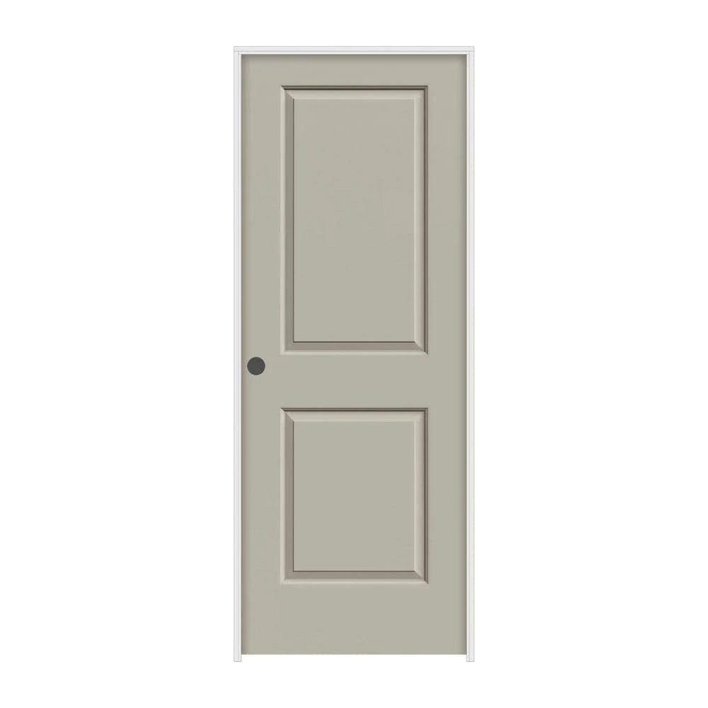 36 in. x 80 in. Desert Sand Painted Right-Hand Smooth Molded Composite MDF Single Prehung Interior Door H9252