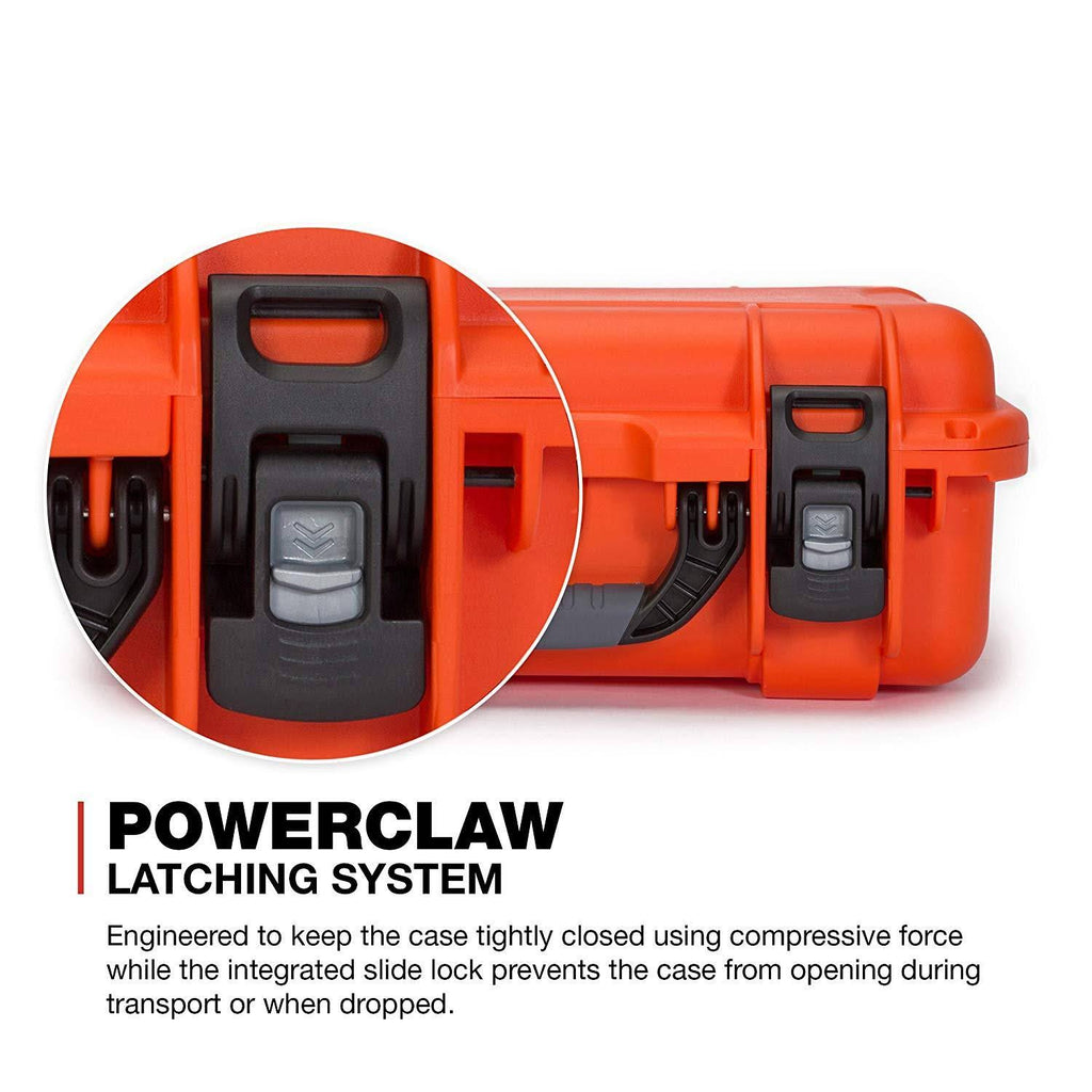 Orange Waterproof Hard Case with Custom Foam Insert W6586
